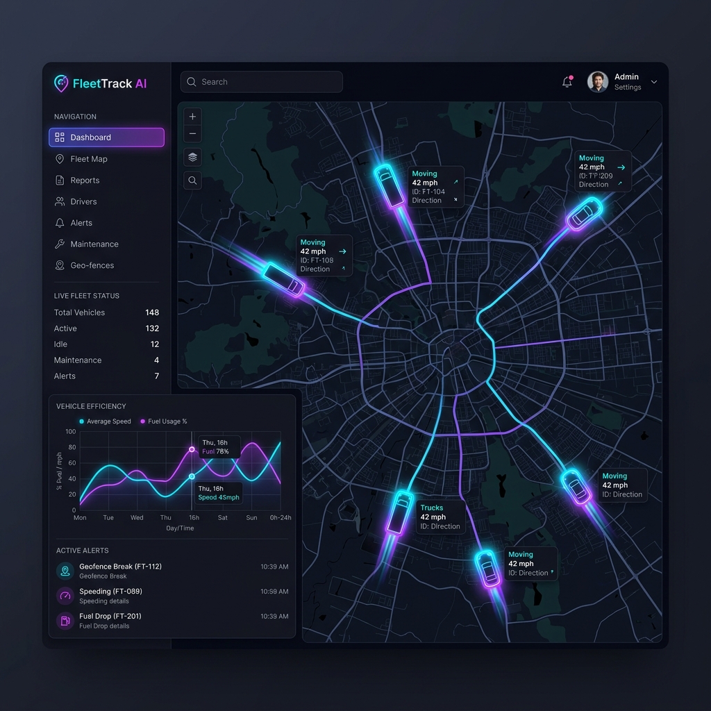 Dashboard Webtrack SafeGuard Active